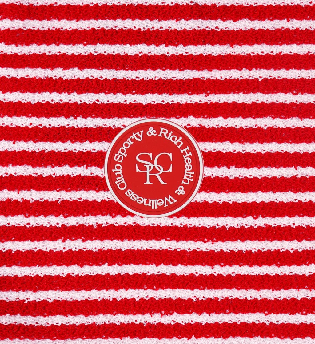 SRHWC Striped Terry Tank - Fire Red Stripes
