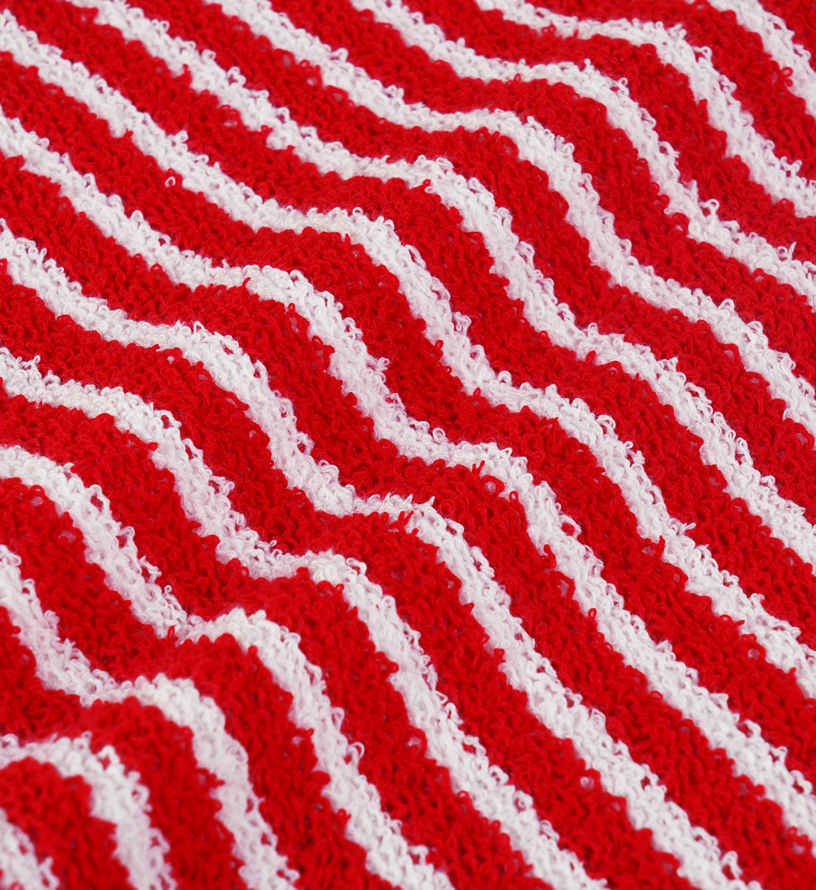 SRHWC Striped Terry Tank - Fire Red Stripes