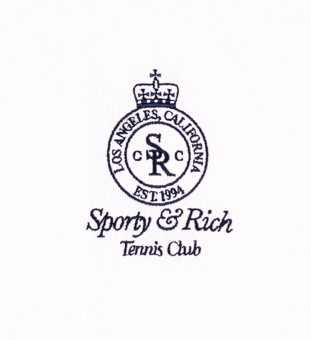 Crown Tennis Track Pant - White/Navy