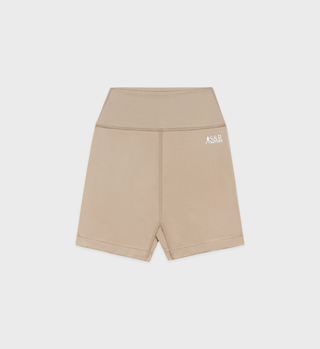 SR Runner Biker Short - Elephant/White