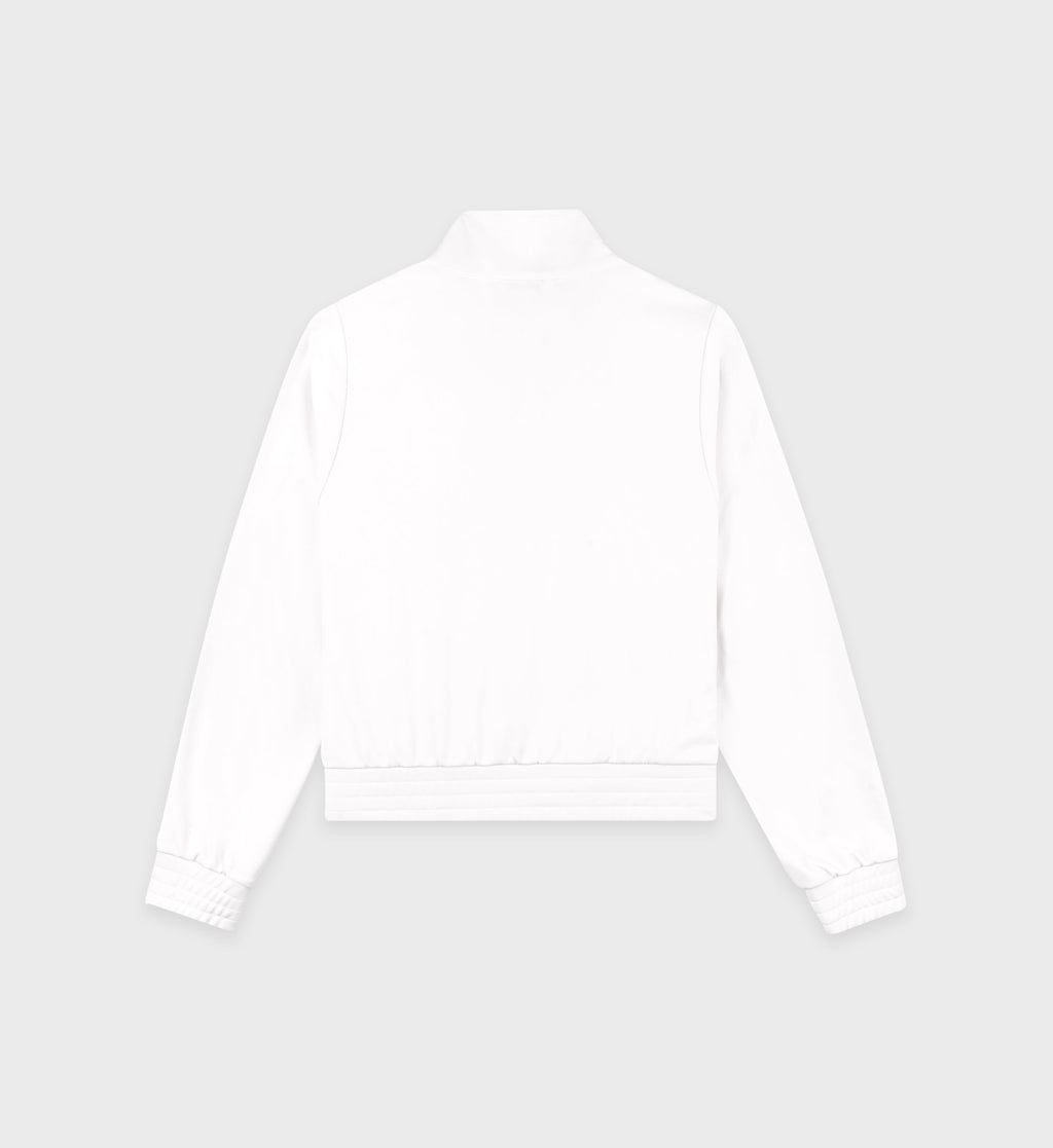 Crown Tennis Track Jacket - White/Navy