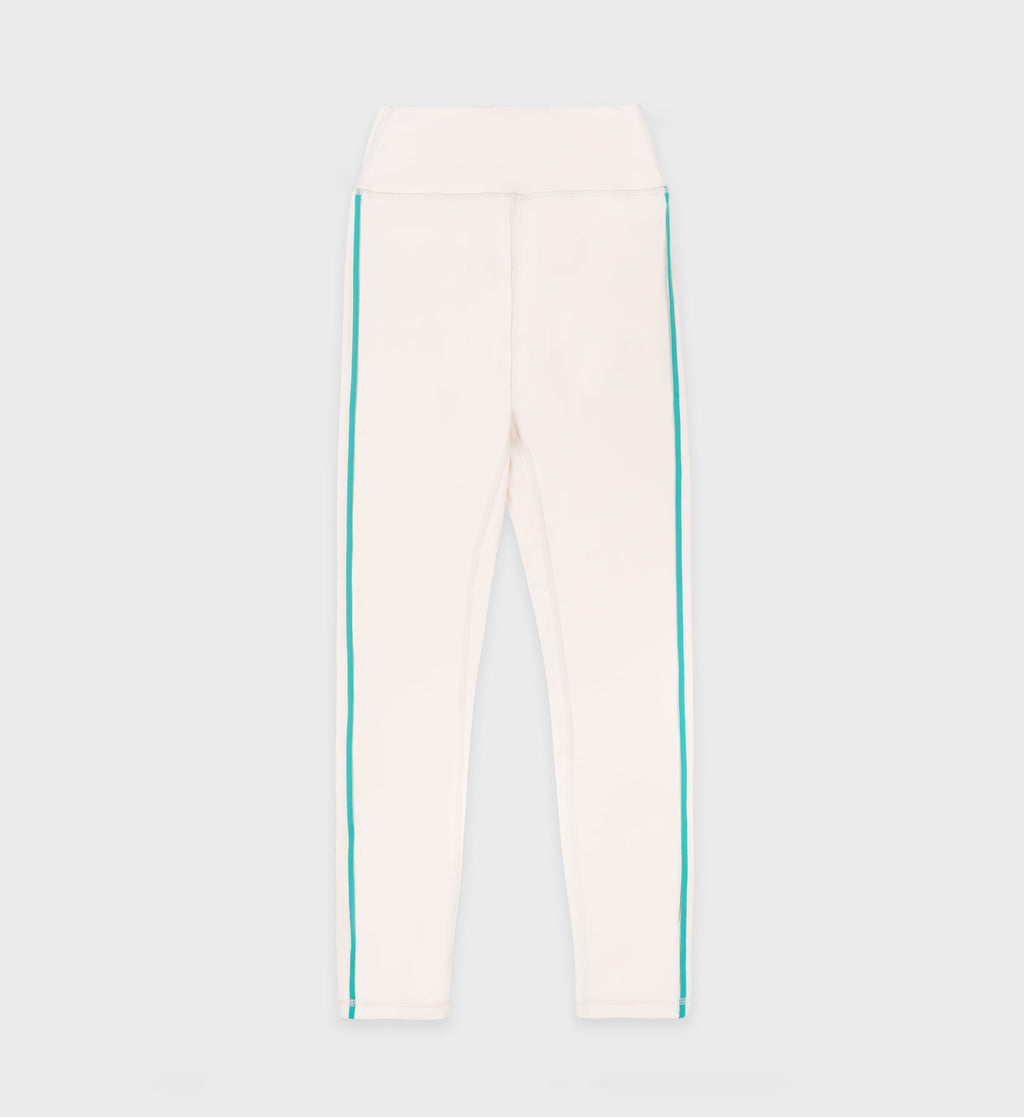 SR Runner Legging - Cream/Spring Green