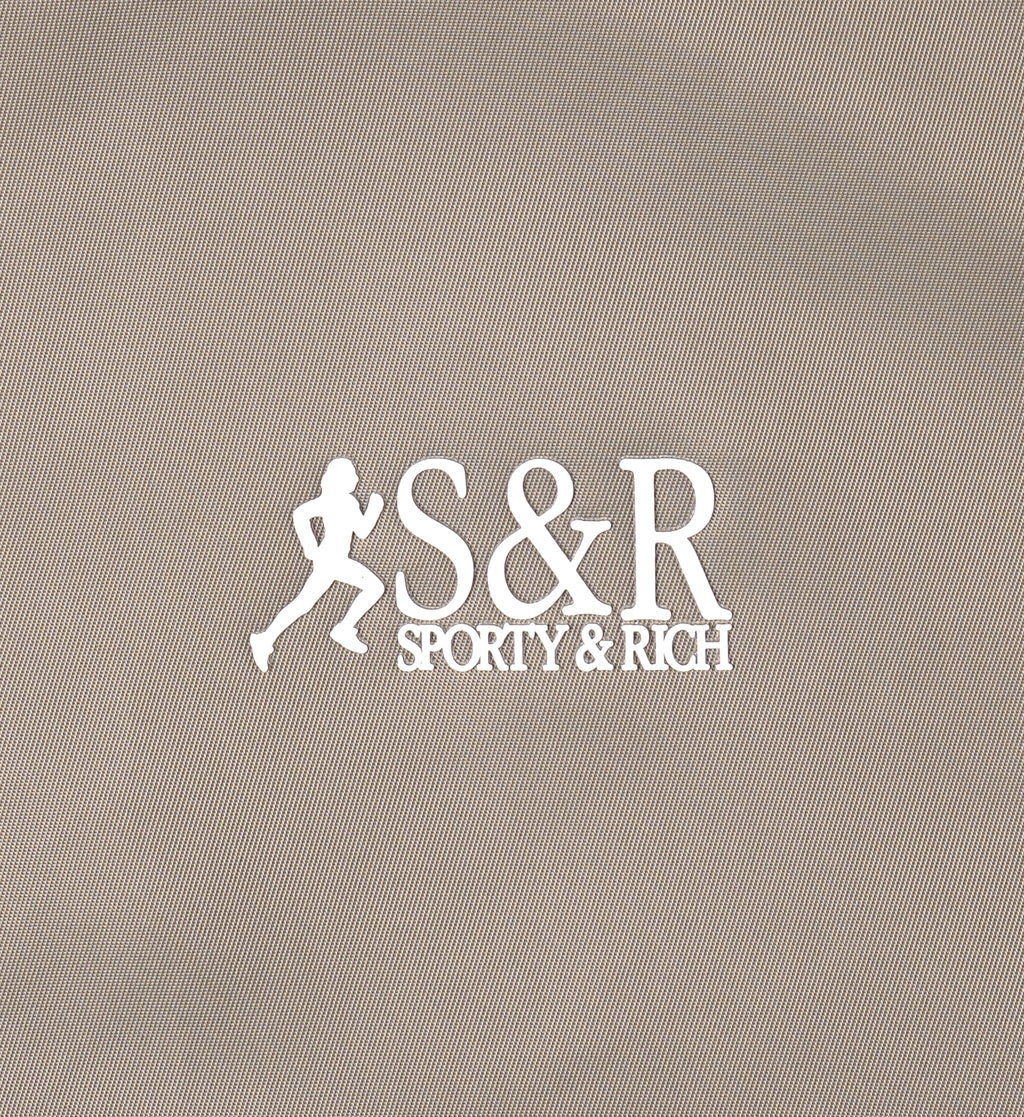 SR Runner Nylon Quarter Zip - Elephant/White