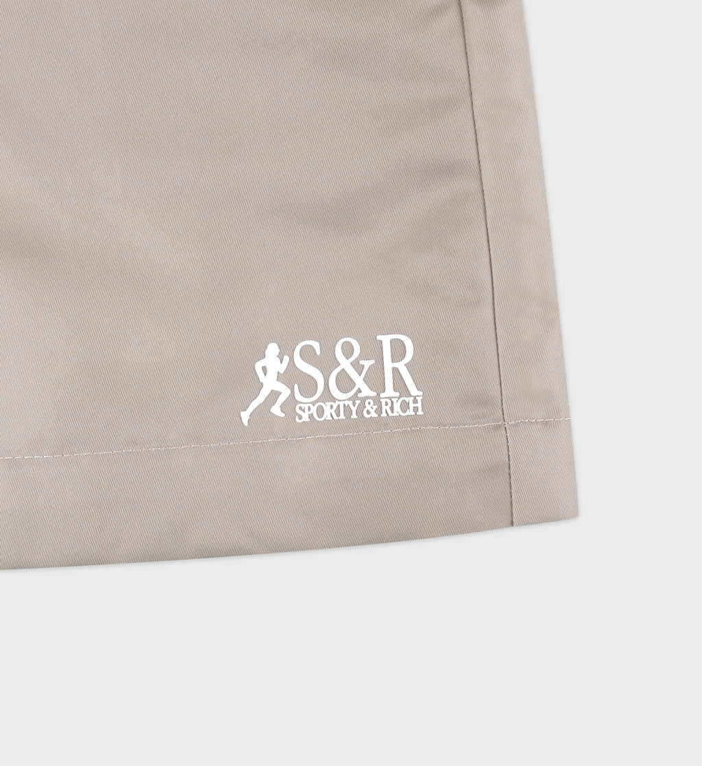SR Runner Nylon Short - Elephant/White