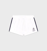 Crown Tennis Roller Short - White/Navy