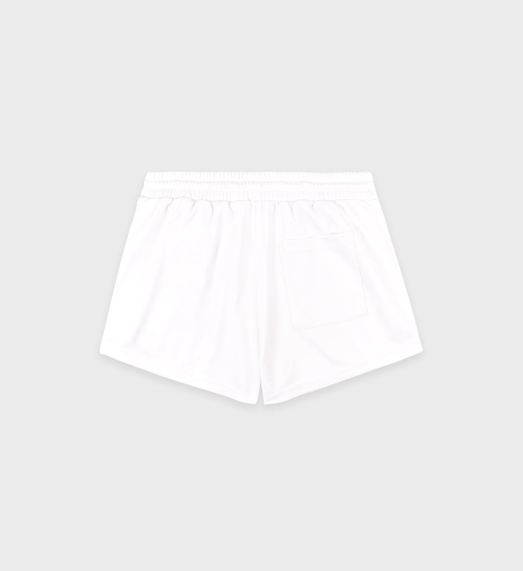 Crown Tennis Roller Short - White/Navy
