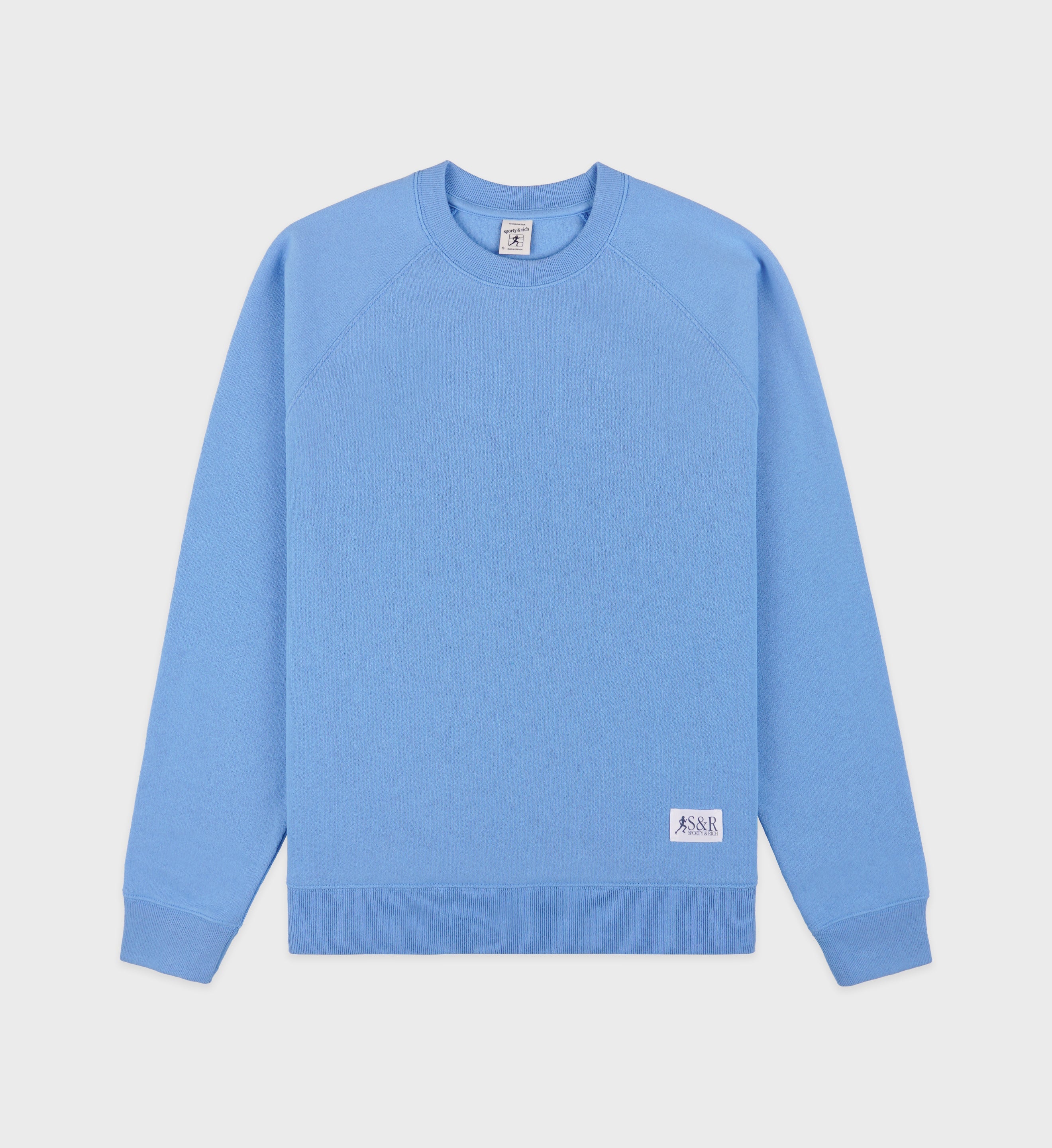 SR Runner Soft Crewneck - Juniper/White