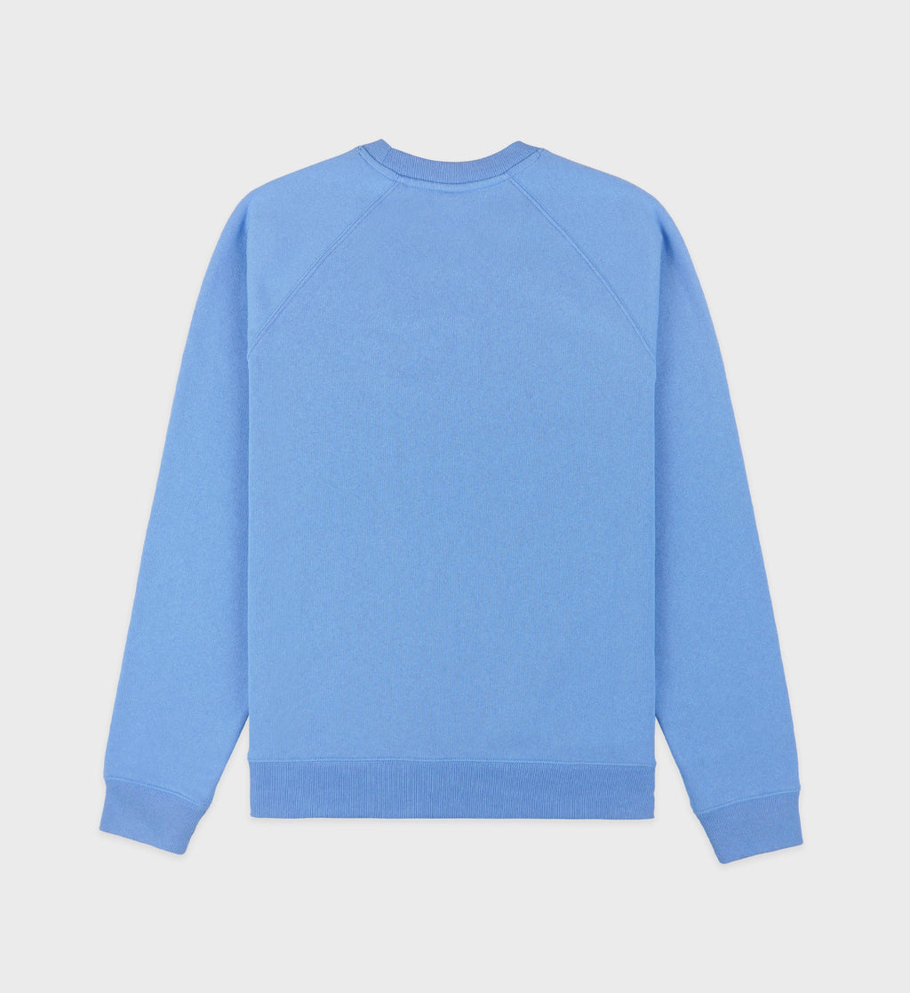 SR Runner Soft Crewneck - Juniper/White