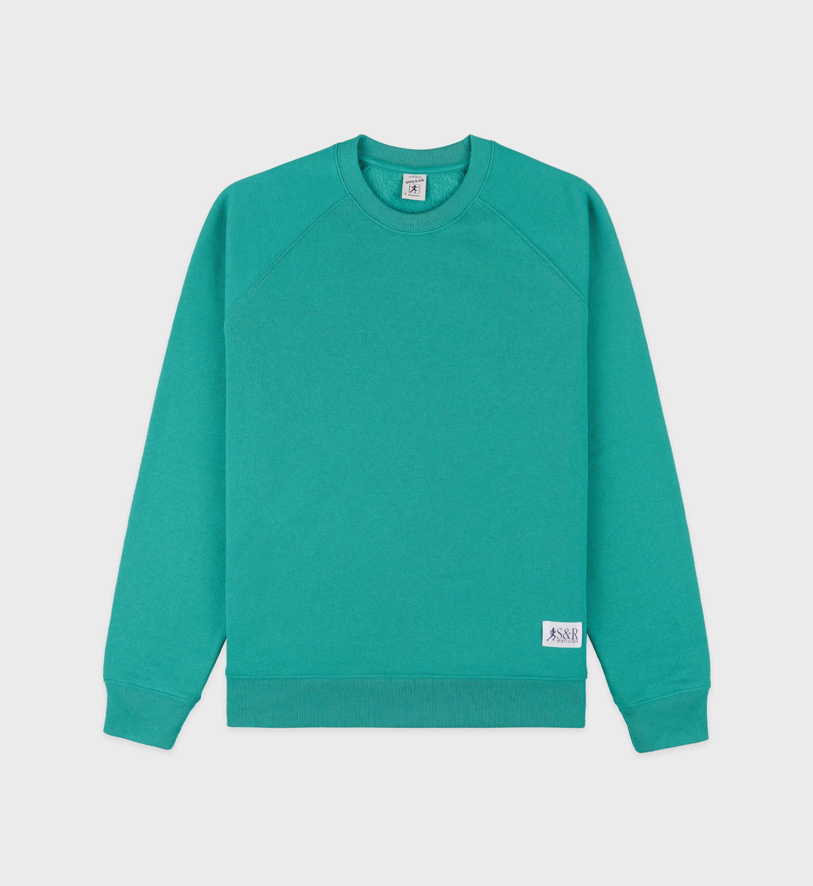 SR Runner Soft Crewneck - Spring Green/Navy
