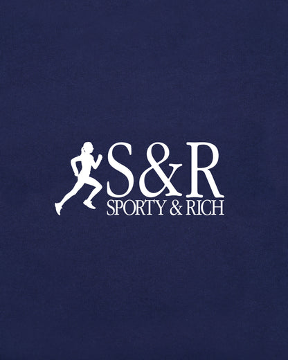 SR Runner Sports Tank - Light Navy/White