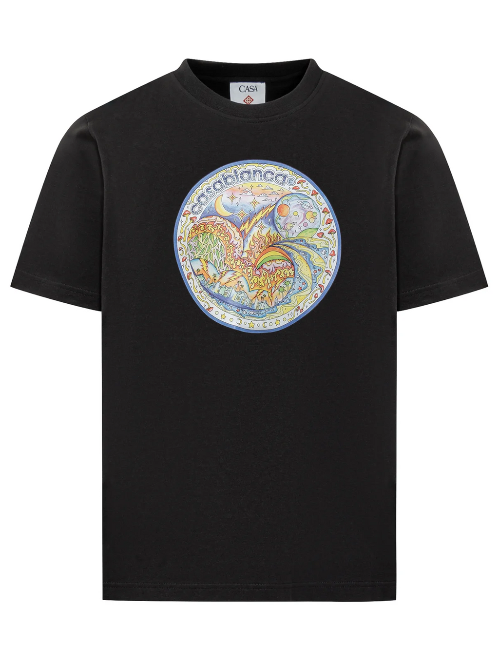 Casablanca The Four Elements T-Shirt in Black