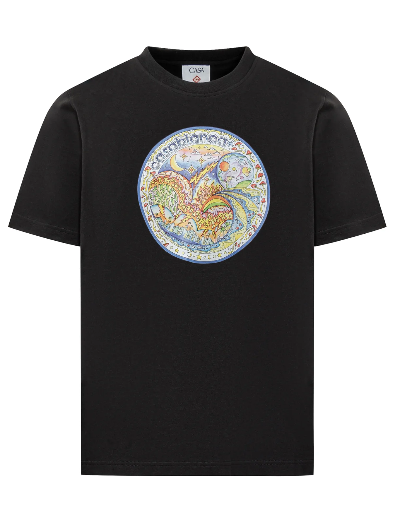 Casablanca The Four Elements T-Shirt in Black