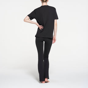 RELAXED TEES OVERSIZED LONG T-SHIRT | ONYX