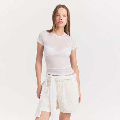 Sheer Rib T-shirt