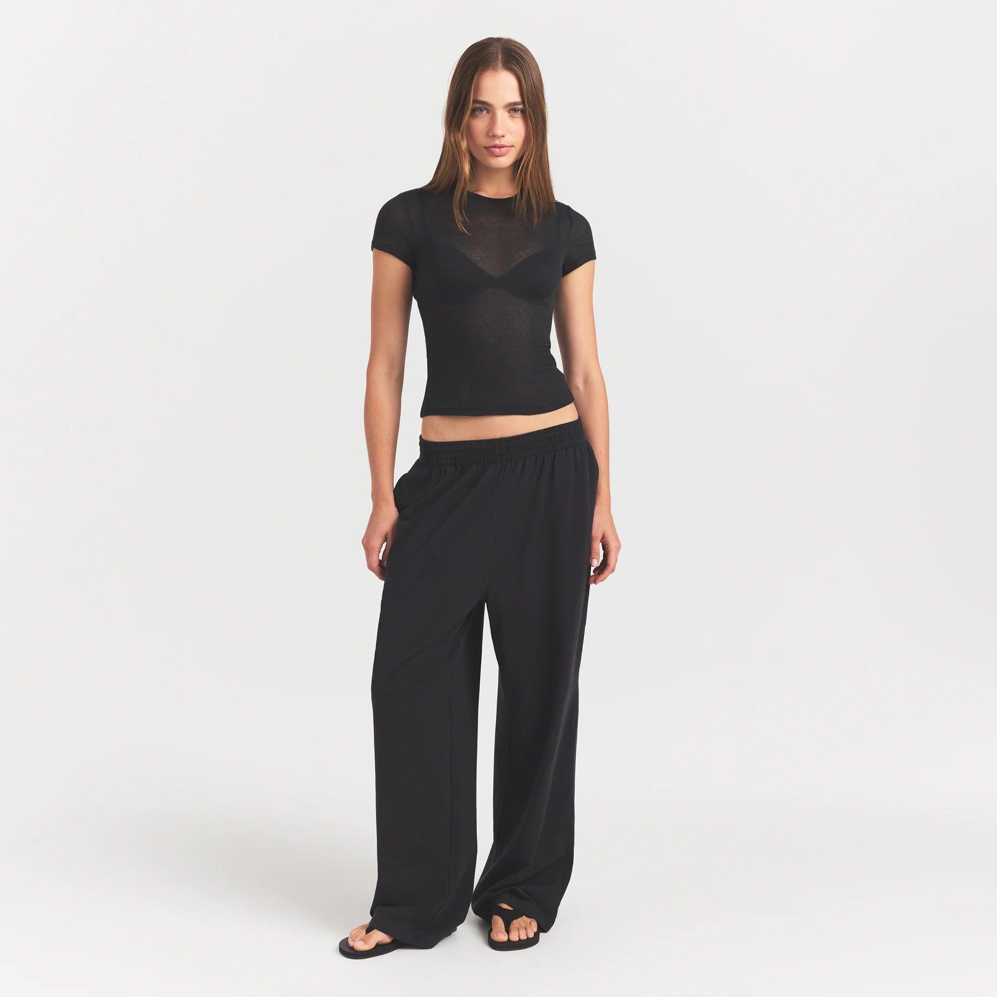 Sheer Rib T-shirt