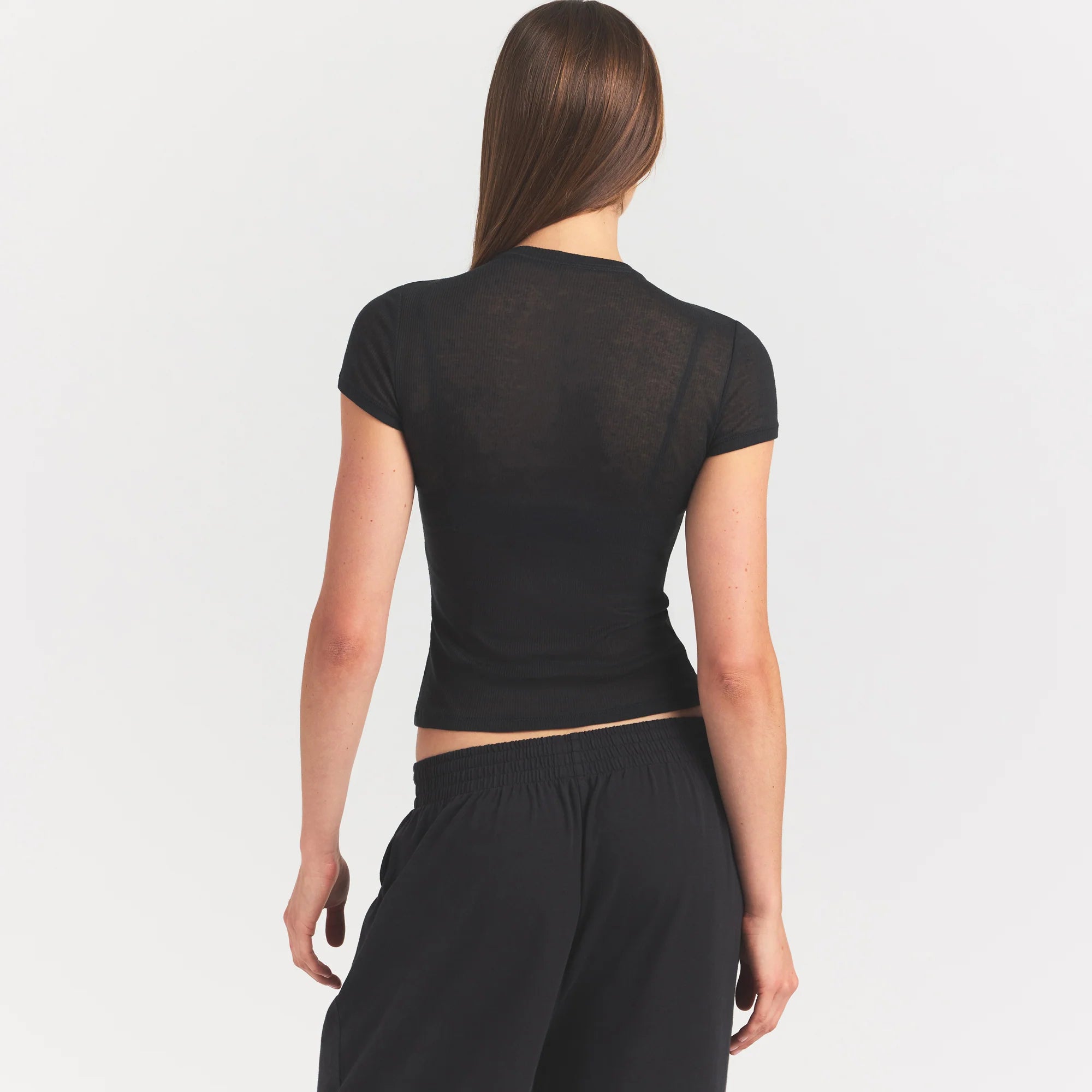 Sheer Rib T-shirt