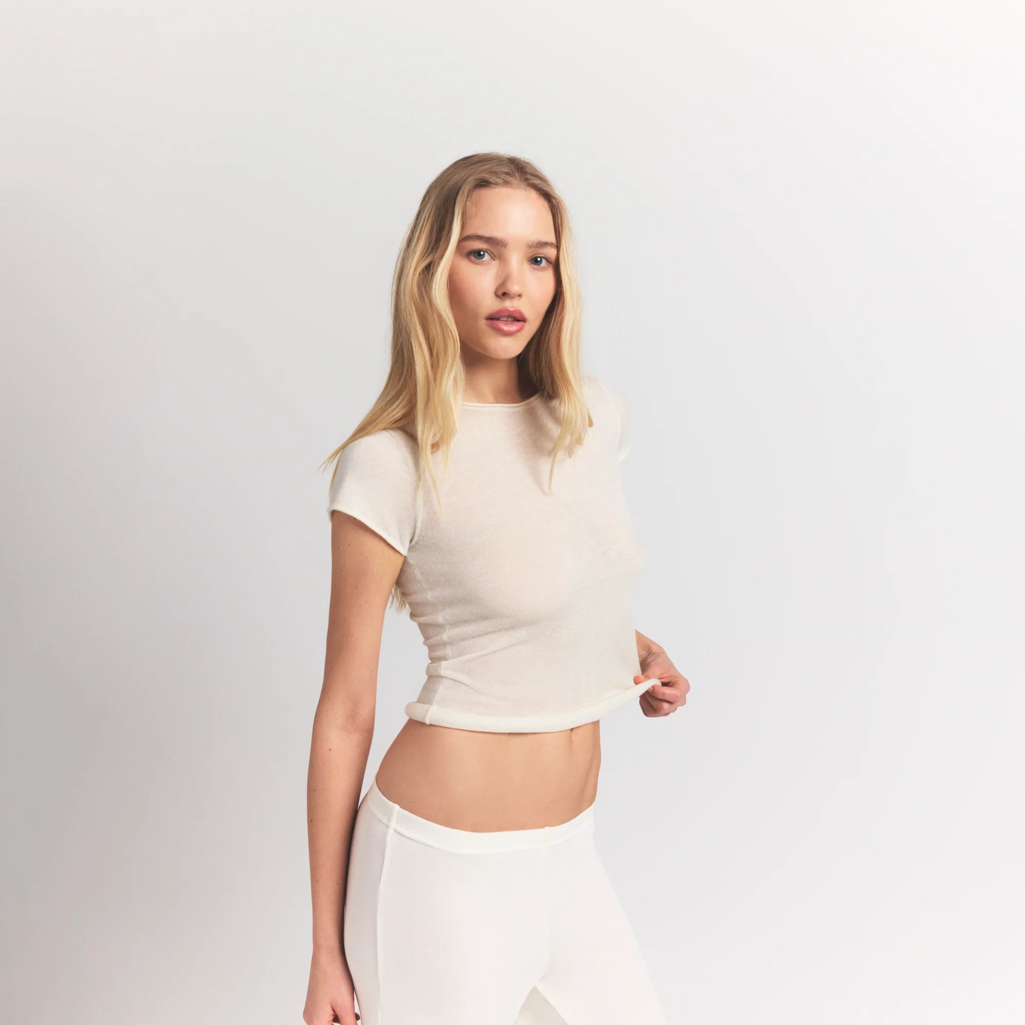 Featherweight Cashmere Tee