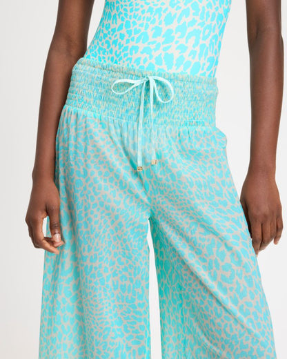 Regal Leopard Cover-up Pants