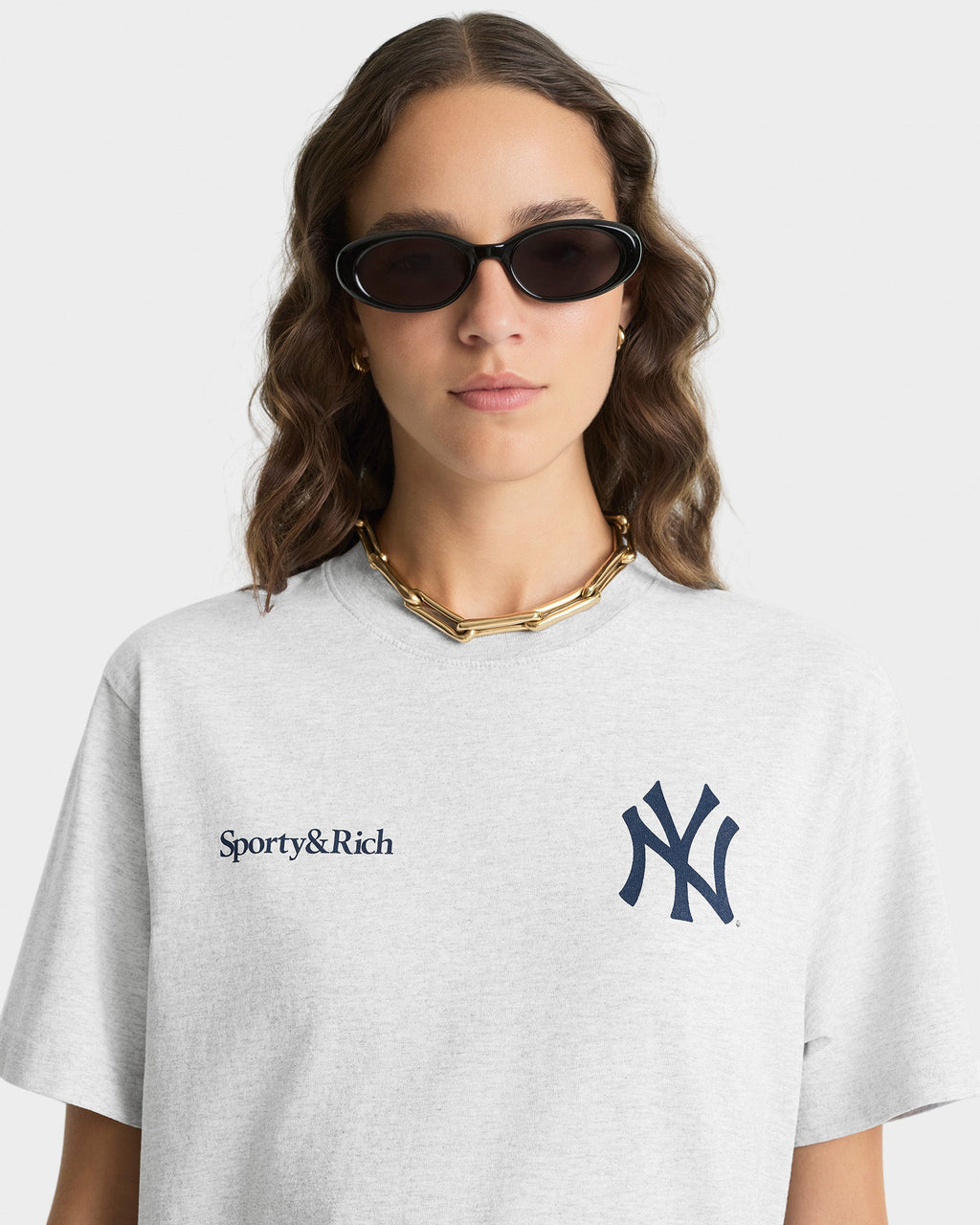Slugger T-Shirt - Heather Gray/Navy