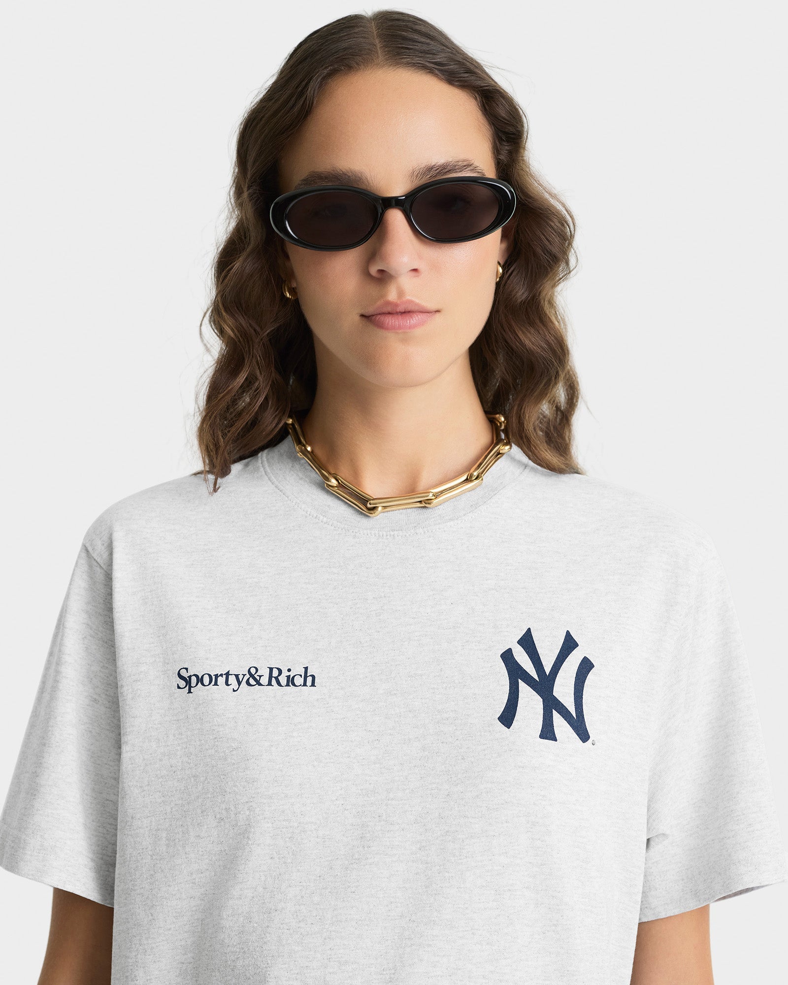 Slugger T-Shirt - Heather Gray/Navy