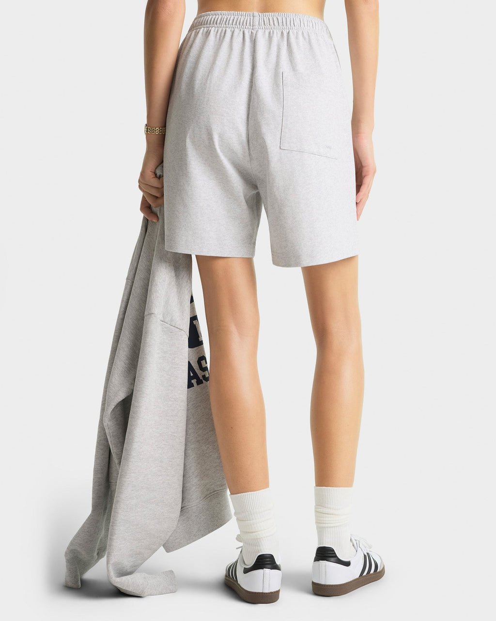 Yankees Ivy Gym Short - Heather Gray/Navy