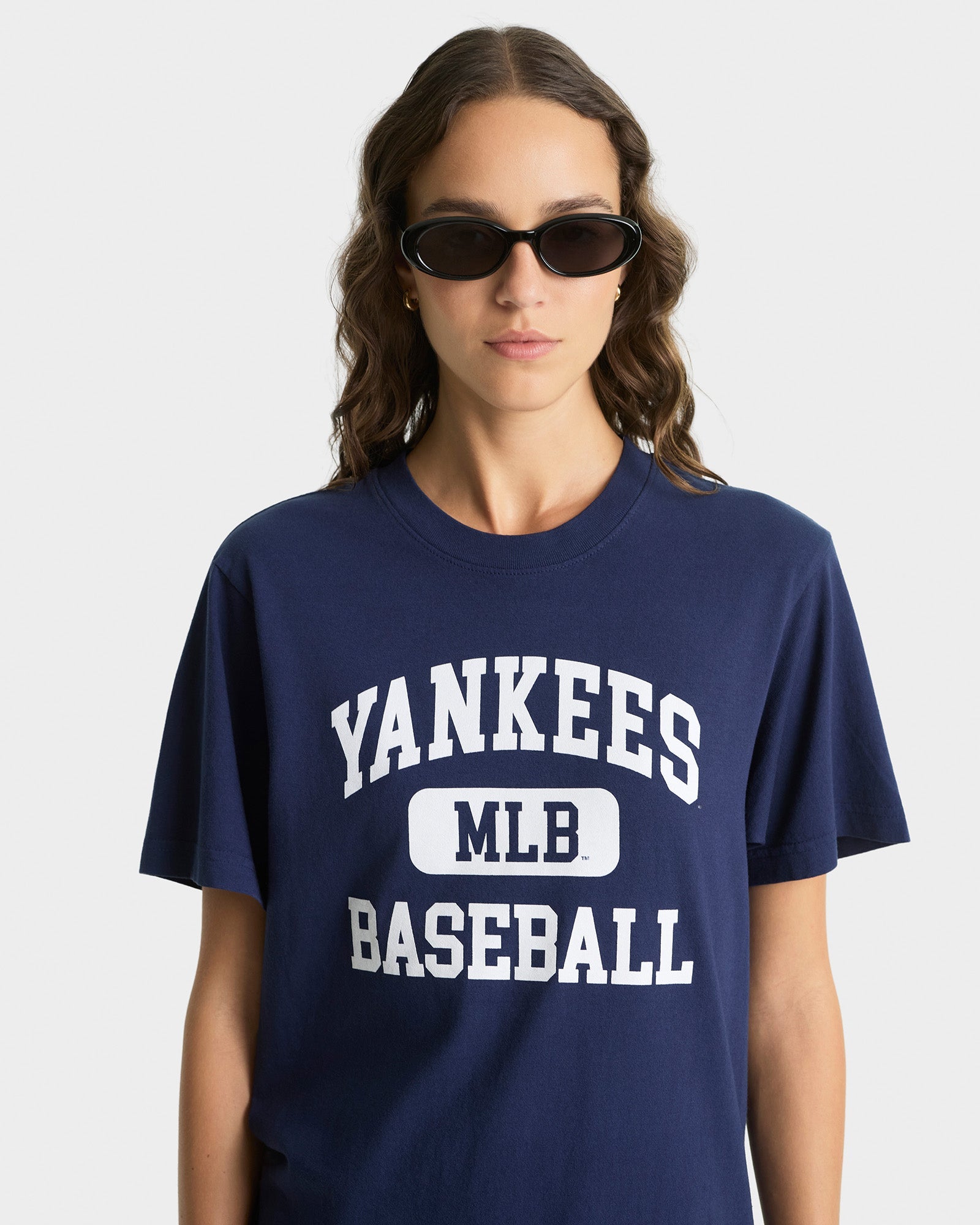 Yankees Ivy T-Shirt - Navy/White