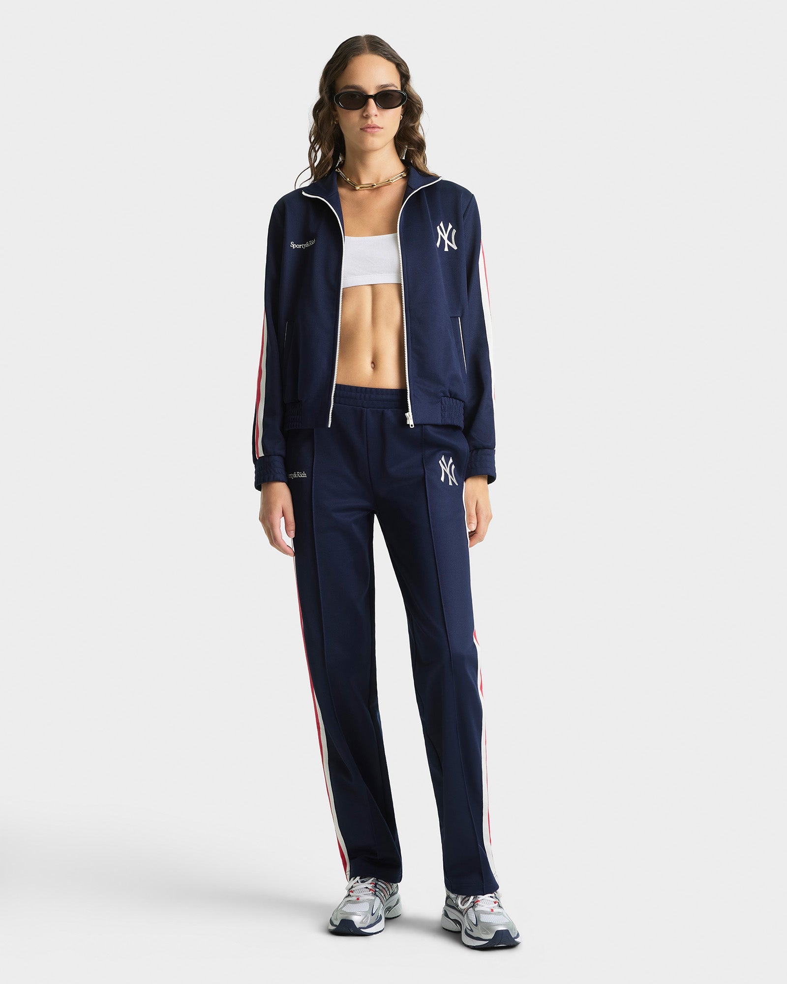 Yankees Serif Track Pant - Navy/White/Red