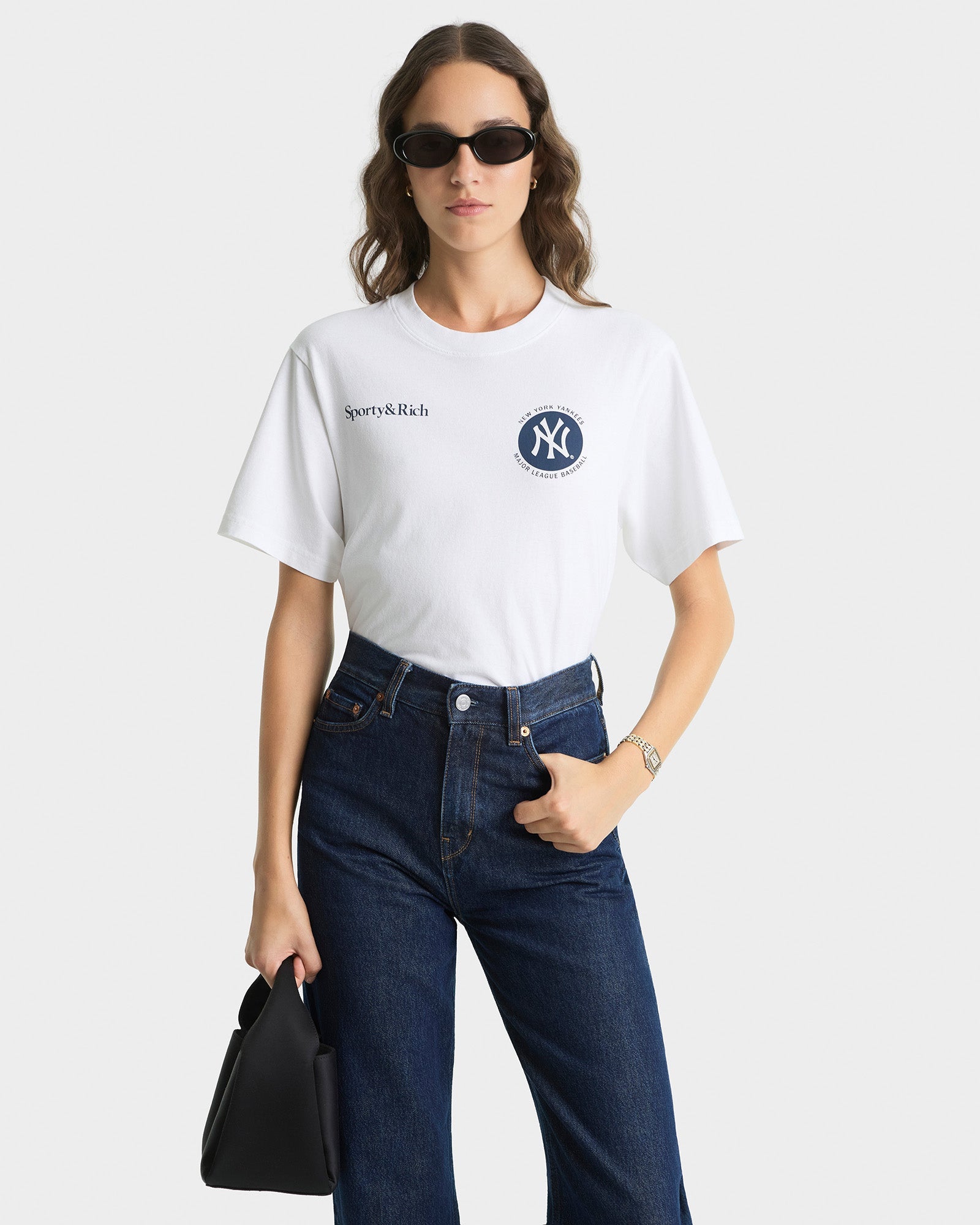 Major League T-Shirt - White/Navy