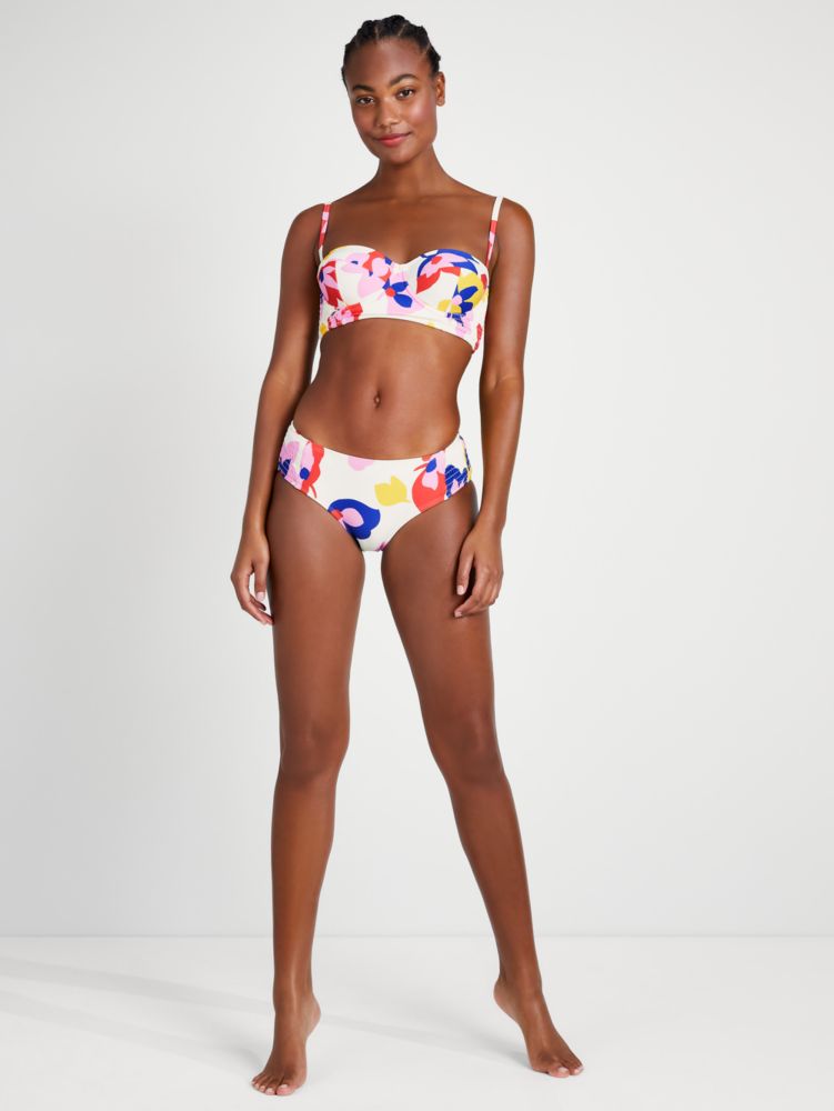 Summer Floral Smocked Bikini Bottom