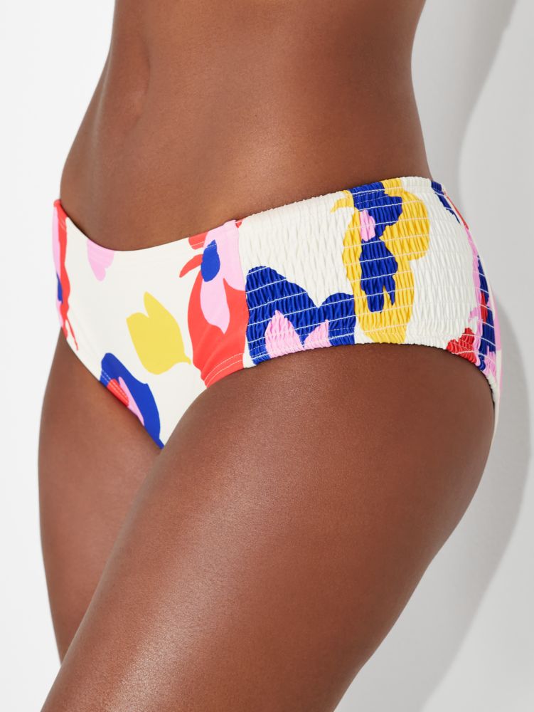 Summer Floral Smocked Bikini Bottom