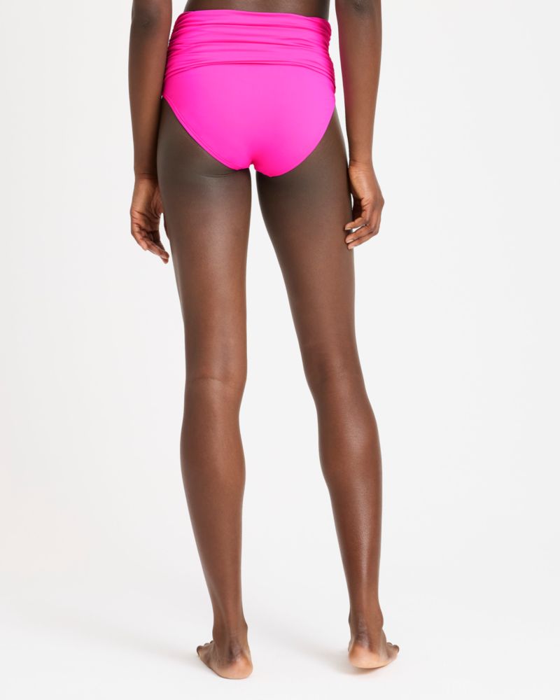 Shirred High Waist Bikini Bottom