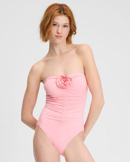 Rose Bandeau One Piece