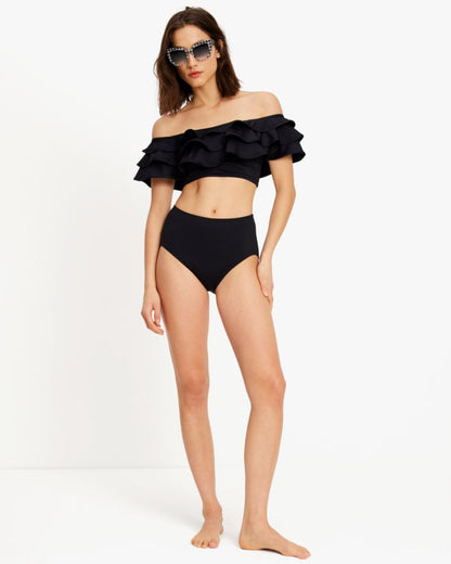 Ruffle Off-the-shoulder Bikini Top
