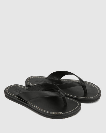 St Barths Black Leather
