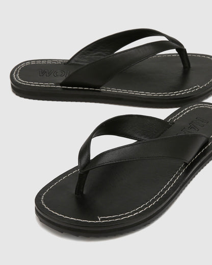 St Barths Black Leather