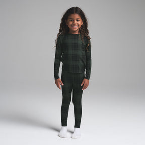 SKIMS SLEEP KIDS SLEEP SET | CYPRESS PLAID