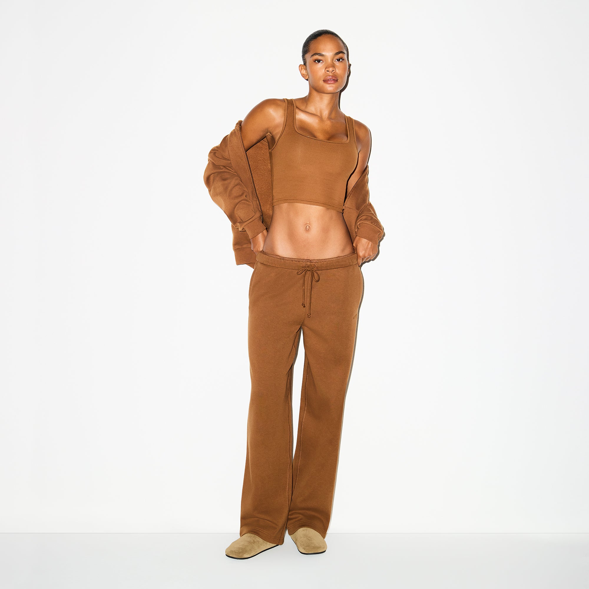 Cotton Fleece Classic Straight Leg Pant