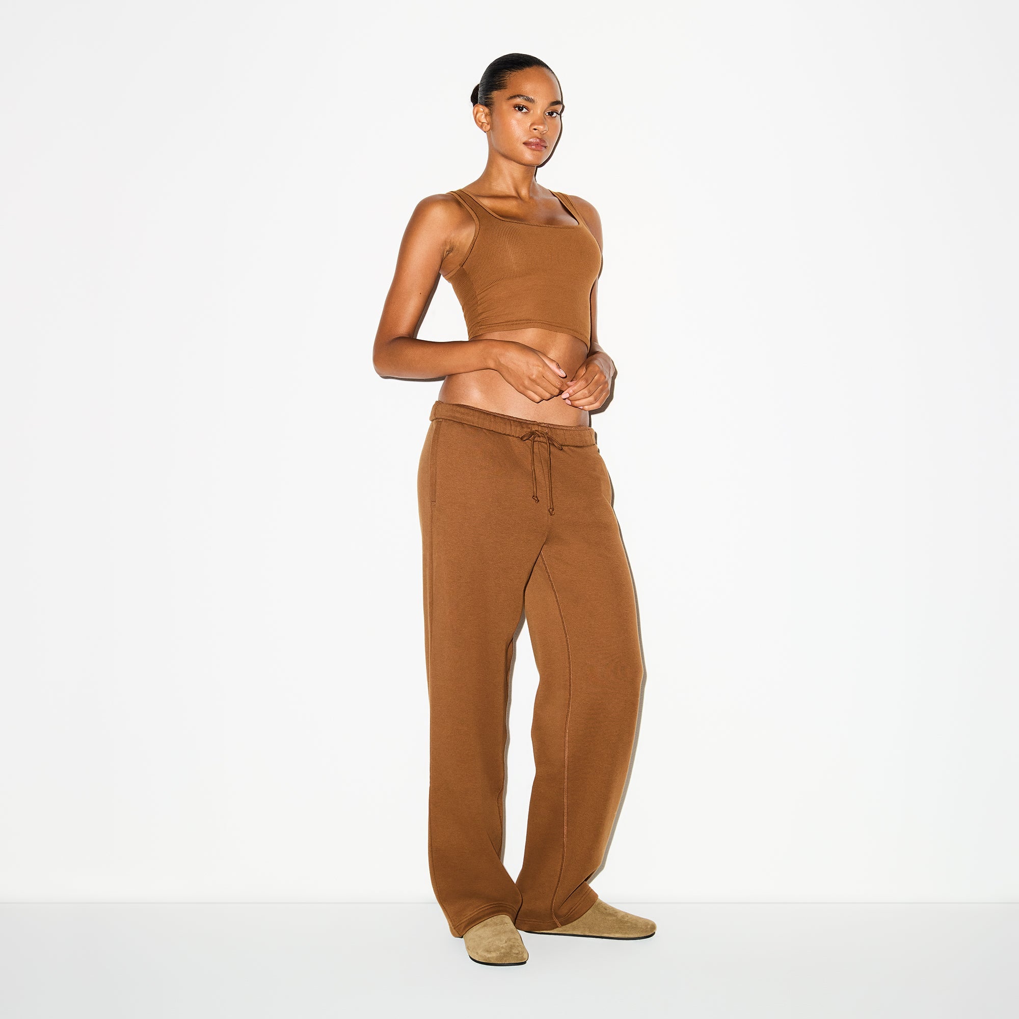 Cotton Fleece Classic Straight Leg Pant