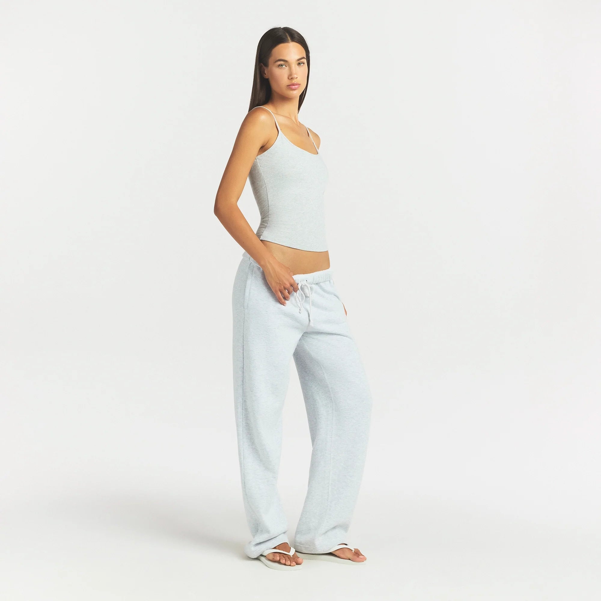 Cotton Fleece Classic Straight Leg Pant