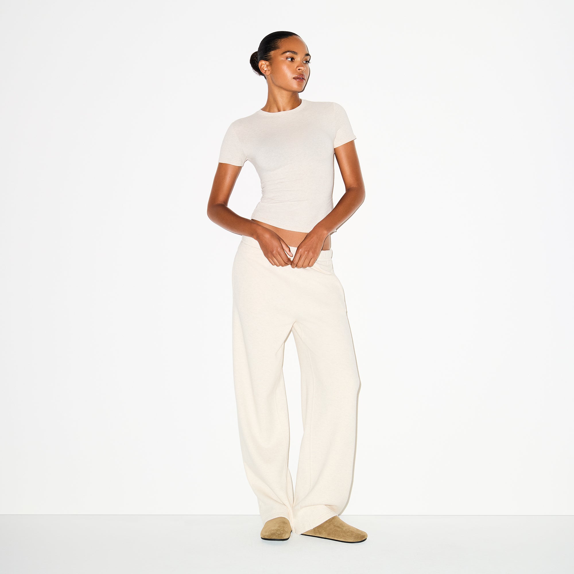 Cotton Fleece Classic Straight Leg Pant
