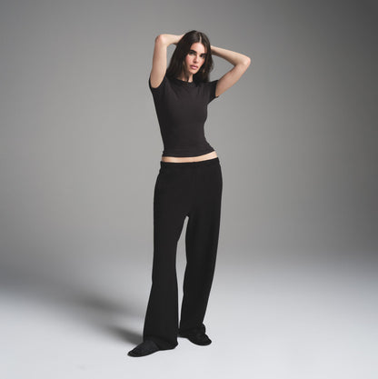 Cotton Fleece Classic Straight Leg Pant