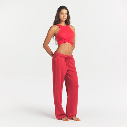 Cotton Fleece Classic Straight Leg Pant