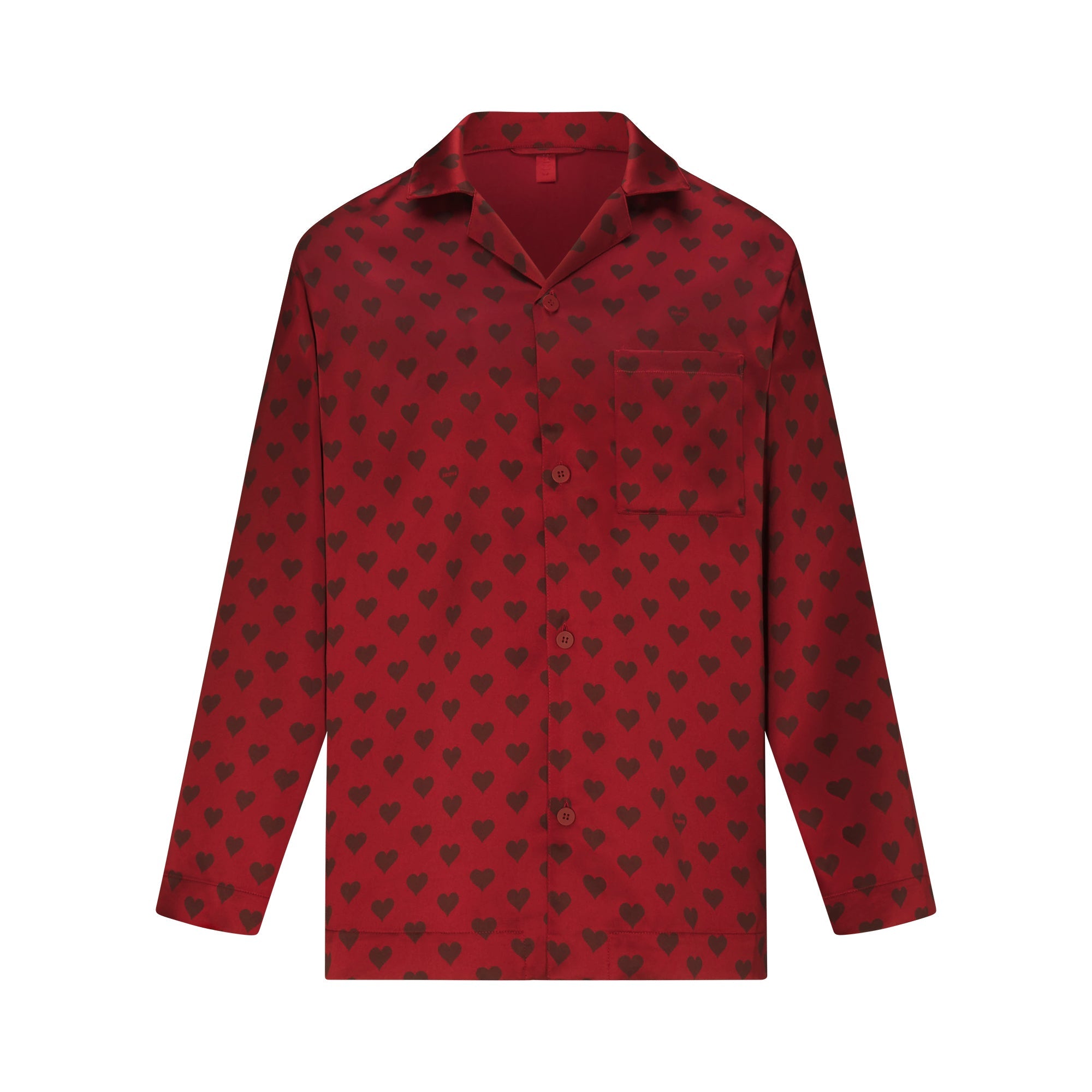 SATEEN SLEEP MENS LONG SLEEP SET | RED HEART HALFDROP