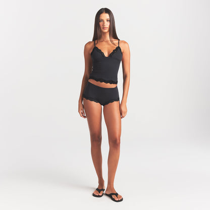 Fits Everybody Lace Triangle Cami and Boy Short Set