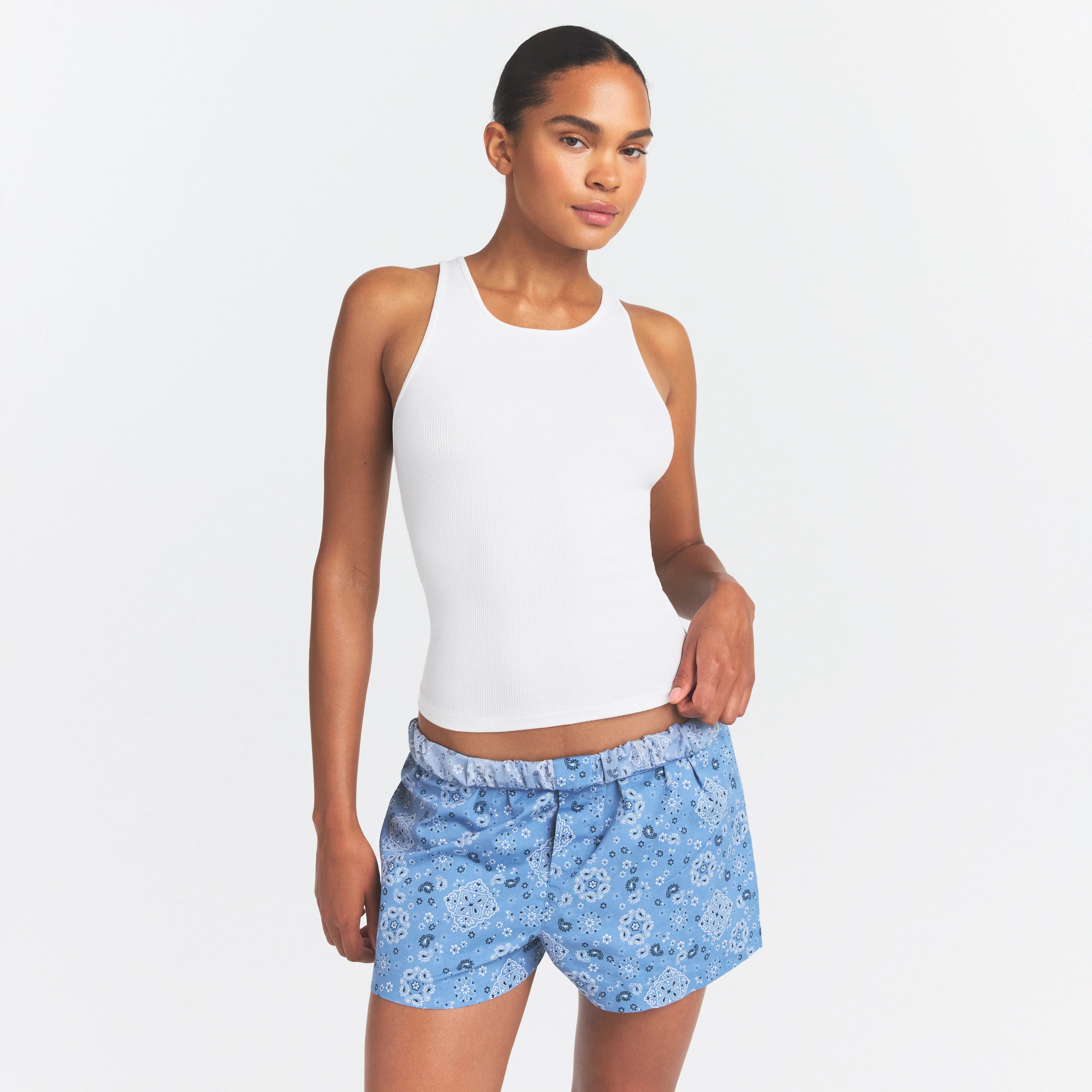Cotton Poplin Boxer Sleep Set