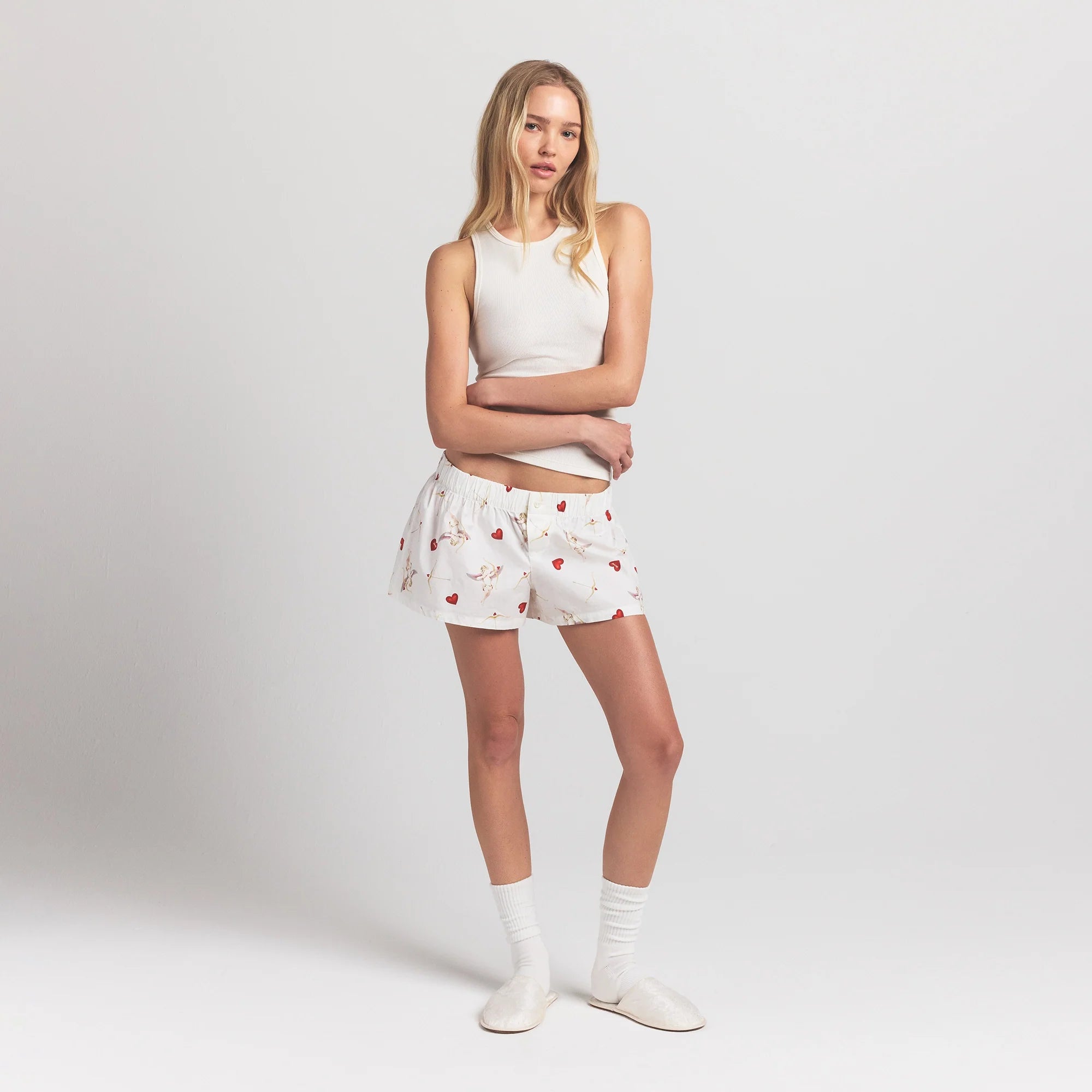 Cotton Poplin Boxer Sleep Set