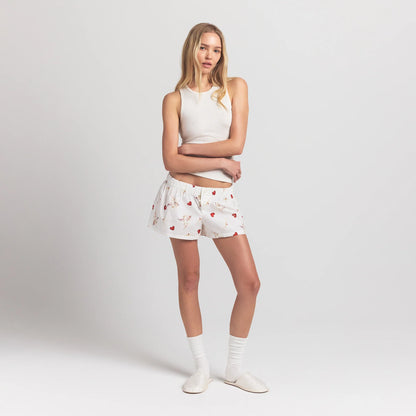 Cotton Poplin Boxer Sleep Set