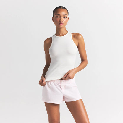 Cotton Poplin Boxer Sleep Set