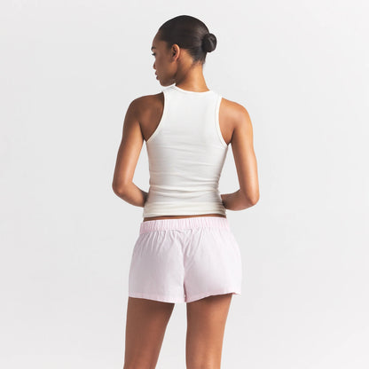 Cotton Poplin Boxer Sleep Set