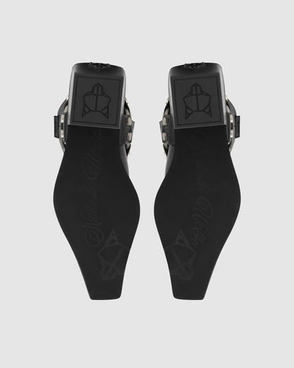 Stark Black Leather